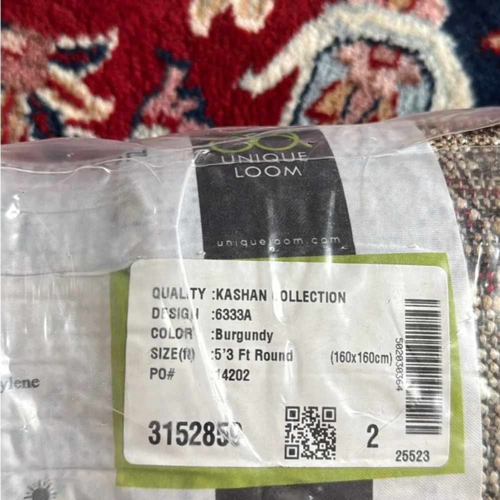 Kashan Collection Rug - Red Multi - Picture 6 of 7